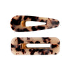 Hairpin Side Clip Set Acetate Plate Acrylic Resin Electroplating Minimalist Geometric Hair Accessories