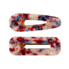 Hairpin Side Clip Set Acetate Plate Acrylic Resin Electroplating Minimalist Geometric Hair Accessories