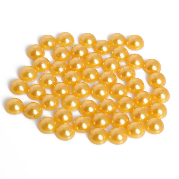 Half Face Hair Accessories Abs Imitation Pearl Semicircle Flat Bottom Diy Handmade Bow