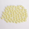 Half Face Hair Accessories Abs Imitation Pearl Semicircle Flat Bottom Diy Handmade Bow