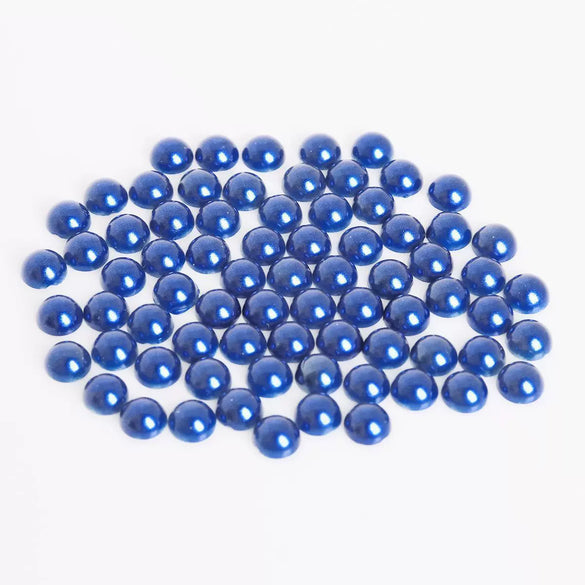 Half Face Hair Accessories Abs Imitation Pearl Semicircle Flat Bottom Diy Handmade Bow
