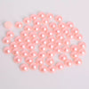 Half Face Hair Accessories Abs Imitation Pearl Semicircle Flat Bottom Diy Handmade Bow