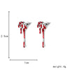 Halloween Alloy Electroplated Geometric Lava Drop Blood Earrings Unisex Gothic Dark Style