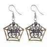 Halloween Alloy Pumpkin Earrings With Bat Spider And Ghost Cartoon Charms In A Fun Punk Hip Hop Style
