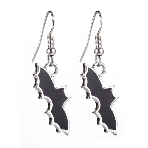 Halloween Alloy Pumpkin Earrings With Bat Spider And Ghost Cartoon Charms In A Fun Punk Hip Hop Style