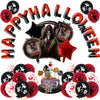 Halloween Aluminum Film Balloon Combination Round Ornament Balloon For Party Decoration Latex Material