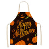 Halloween Apron Cotton Linen Castle Pumpkin Creative Apron Graphic Customization Kitchen Household Oil-Proof Anti-Fouling Apron