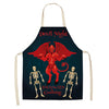 Halloween Apron Cotton Linen Castle Pumpkin Creative Apron Graphic Customization Kitchen Household Oil-Proof Anti-Fouling Apron