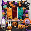 Halloween Balloon Arch Set With Round Aluminum Film And Foil Balloons For Party Decoration