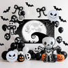Halloween Balloon Set Aluminum Film And Latex Round Decorative Balloons For Party Background Decoration