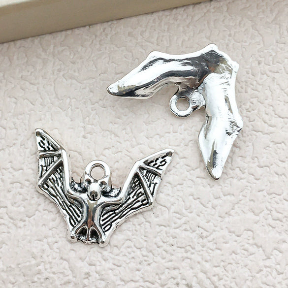 Halloween Bat Jewelry Diy Pendant Bracelet Earrings Necklace Accessories In Alloy Electroplated
