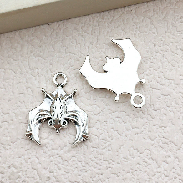 Halloween Bat Jewelry Diy Pendant Bracelet Earrings Necklace Accessories In Alloy Electroplated