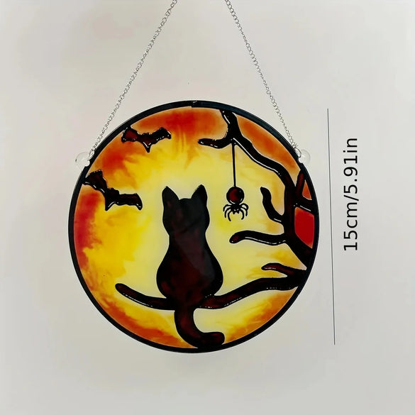 Halloween Cat Spider Bat Arylic Party Hanging Ornaments