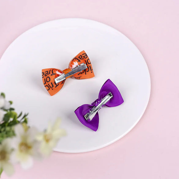 Halloween Children'S Bow Hairpin Three-Piece Set Wholesale Gooddiy