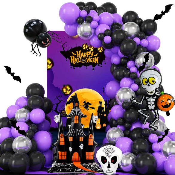 Halloween Dancing Skeleton Aluminum Film Balloon Set For Decoration