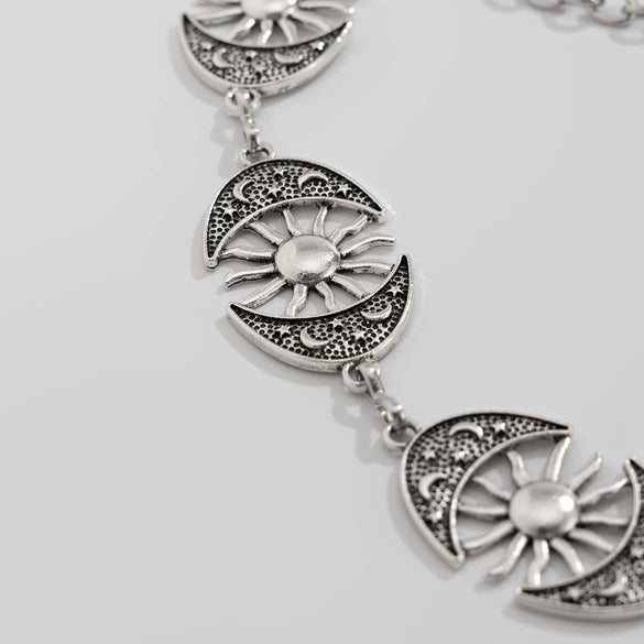 Halloween Dark Cross Skull Waist Chain Body Chain Metal Female