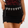Halloween Dark Cross Skull Waist Chain Body Chain Metal Female