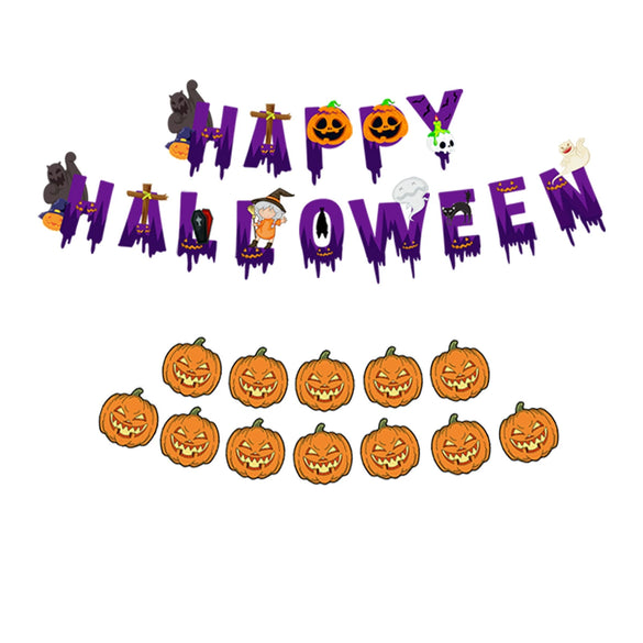 Halloween Decoration Aluminum Film Round Balloon Party Supplies With Pumpkin Pattern