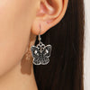 Halloween Earrings Alloy Butterfly Skull Cartoon Gothic Punk Dark Electroplated For Women