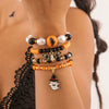 Halloween Ghost Bat Women's Fashion Rice Bead Handmade Bracelet