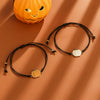 Halloween Ghost Pumpkin Cartoon Elements Alloy Electroplated Funny Drawstring Bracelet For Women