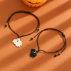 Halloween Ghost Pumpkin Cartoon Elements Alloy Electroplated Funny Drawstring Bracelet For Women