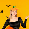 Halloween Headband Cartoon Pumpkin Shape Cloth Headwear Semi Manual Semi Mechanical Masquerade Dress Up