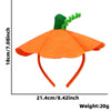 Halloween Headband Cartoon Pumpkin Shape Cloth Headwear Semi Manual Semi Mechanical Masquerade Dress Up