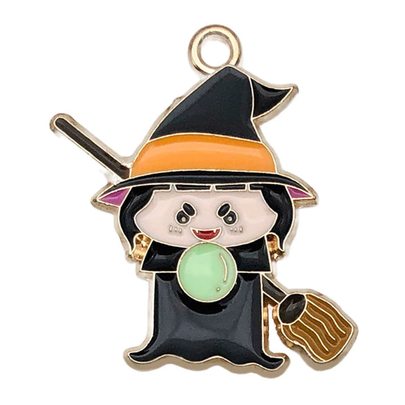 Halloween Jewelry Accessories Zinc Alloy Pumpkin Ghost Pendant Dripping Oil Style