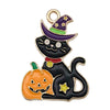 Halloween Jewelry Accessories Zinc Alloy Pumpkin Ghost Pendant Dripping Oil Style
