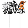 Halloween Paper Pull Flag And Cake Plugin Decoration With Ghost And Witch Elements