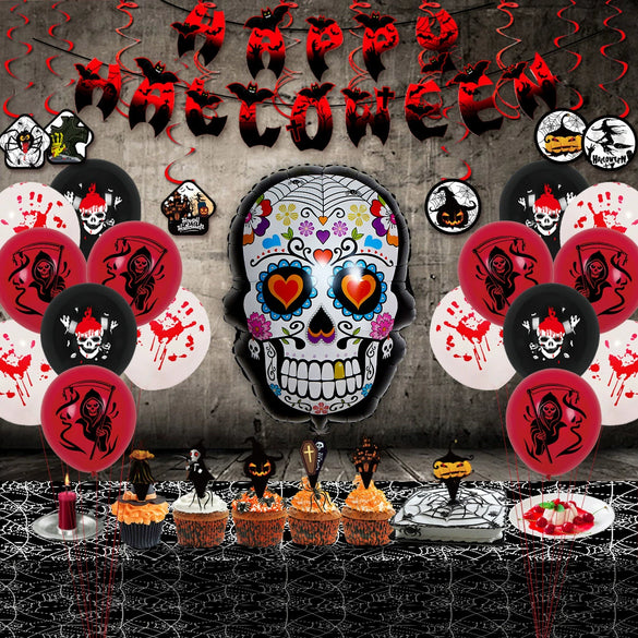 Halloween Party Balloon Aluminum Film And Foil Round Ornament Balloon