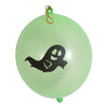 Halloween Party Balloon Latex Round Pat Ball With Rubber Band And Bat Decoration