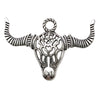 Halloween Retro Style Zinc Alloy Skull And Bull Head Pendant Jewelry Accessories With Electroplating