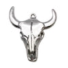 Halloween Retro Style Zinc Alloy Skull And Bull Head Pendant Jewelry Accessories With Electroplating