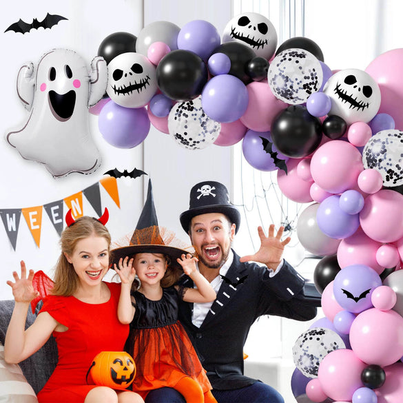 Halloween Round Latex Balloon Party Scene Decoration Combination Suit
