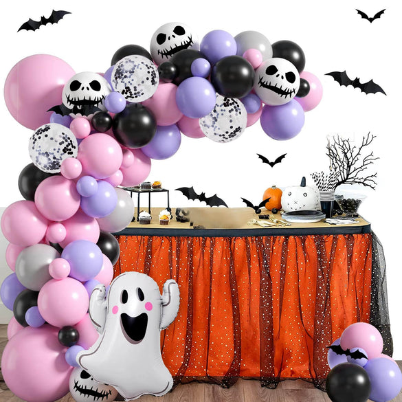 Halloween Round Latex Balloon Party Scene Decoration Combination Suit