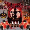 Halloween Series Theme Party Balloon Set With Black And Red Death Fish Tail Flag