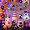 Halloween Theme Party Decoration Latex Balloon Arch And Chain Carnival Set With Round Balloons