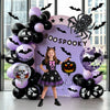 Halloween Theme Party Decoration Latex Balloon Arch Round Balloon Chain Carnival Set Package