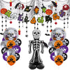 Halloween Tombstone Skull Man Blood Hands Balloon Suit Party Decoration
