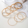 Hand Accessories Multilayered Bracelet Set Alloy Geometric Electroplating