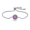 Hand Jewelry Bracelet Crystal Protection Copper Flowers Electroplating Natural Style Couple Women