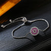 Hand Jewelry Bracelet Crystal Protection Copper Flowers Electroplating Natural Style Couple Women