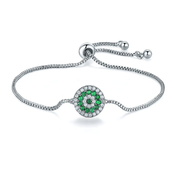 Hand Jewelry Bracelet Crystal Protection Copper Flowers Electroplating Natural Style Couple Women