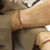 Hand Jewelry Casual Style Doublelayer Chain 316L Stainless Steel 18K Gold Plated Geometric Bracelet For Women