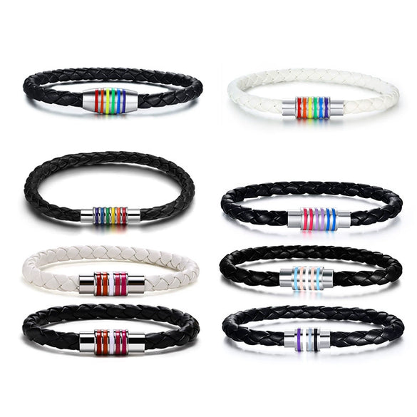 Hand Jewelry Pu Leather Geometric Braided Bracelet