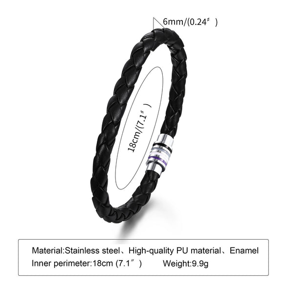 Hand Jewelry Pu Leather Geometric Braided Bracelet