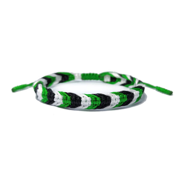 Hand Knitted Thread Rope Braided Bracelet Natural Colorful Geometric Woven Jewelry For Unisex