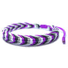 Hand Knitted Thread Rope Braided Bracelet Natural Colorful Geometric Woven Jewelry For Unisex